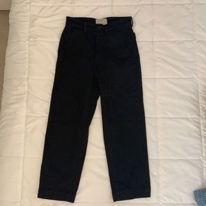 Everlane black wide leg crop pants only worn once!